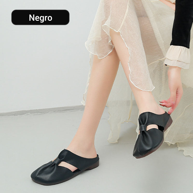 🔥COMPRA 2 ENVÍO GRATIS🔥Mules de Mujer con Suela Blanda y Nudo Retorcido
