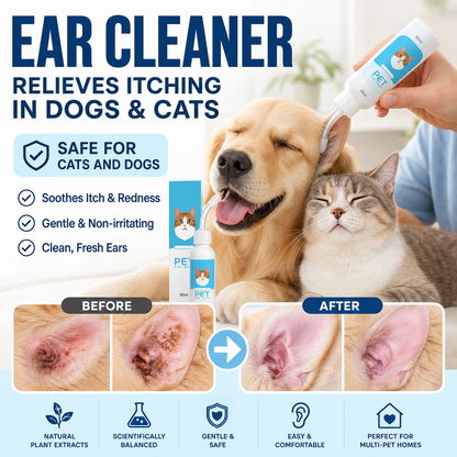 🐾 Half Price – Pet Ear Cleaner, Soothes Itching & Redness