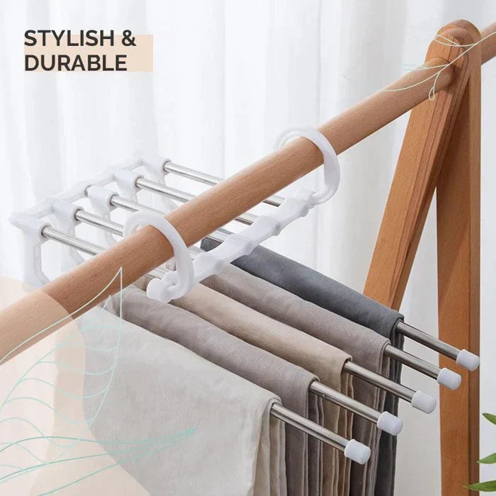 💥 Organizador Multifuncional para Pantalones – Práctico y Ahorra Espacio ✨