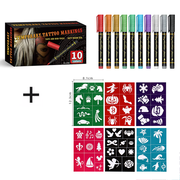 🔥Oferta Caliente 50% DE DESCUENTO🎨Perfectos Para Arte Corporal Único🔥Rotuladores de Tatuajes Temporales para la Piel