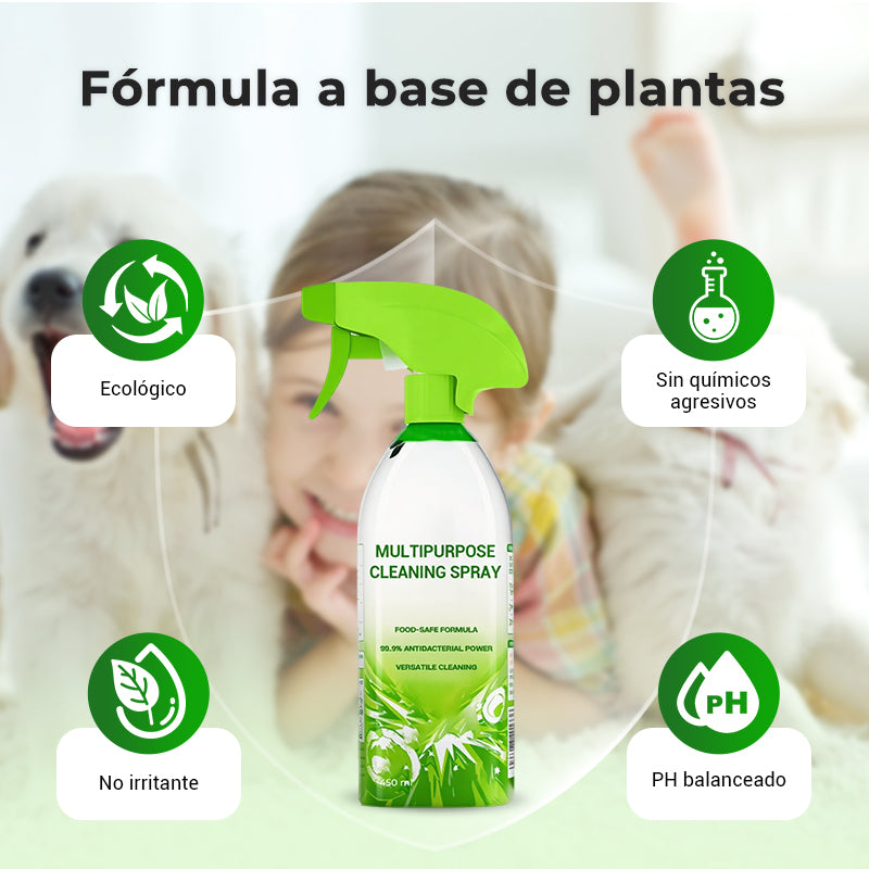 Potente spray limpiador multiusos para el hogar