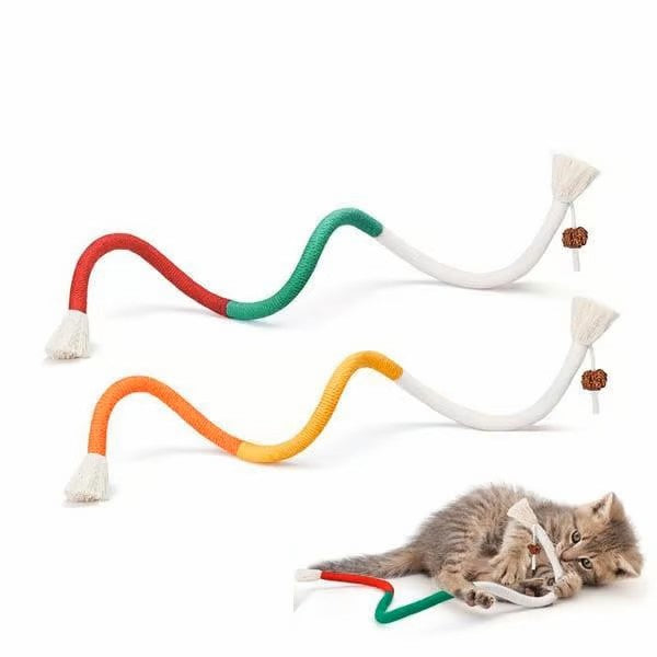 🔥ÚLTIMO DÍA 49% DE DESCUENTO😻Juguete de cuerda masticable: limpiador dental natural y seguro para gatos de interior.