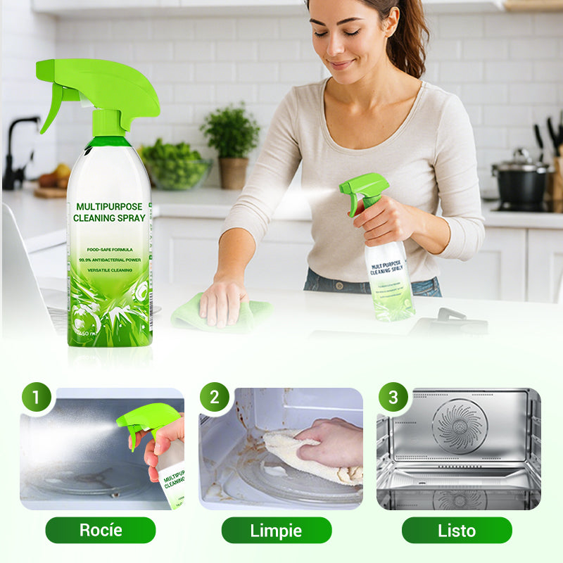 Potente spray limpiador multiusos para el hogar