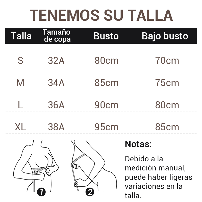 Sujetador Push-up sin Aros para Mujer