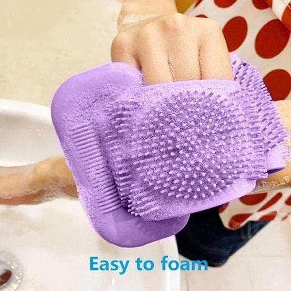 🧼💪 Cepillo de limpieza corporal de silicona HydratBath