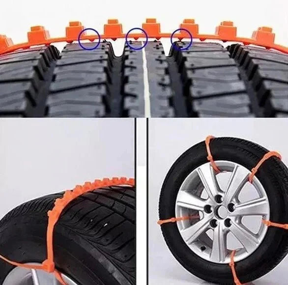 Cadenas de nieve antideslizantes para auto