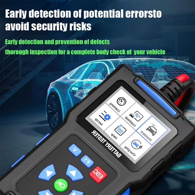 Comprobador de baterías de coche BT100, comprobador de carga de 12 V