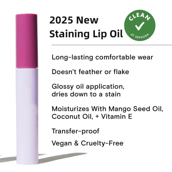 💗COMPRE 1 OBTENGA 1 GRATIS💗Aceite labial para manchar labios (no pegajoso | Sin manchas | 24H de larga duración👄)