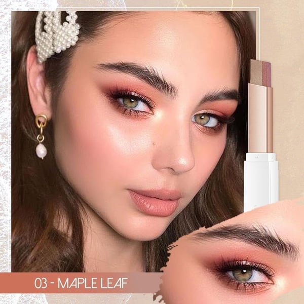 😍6 Piezas Lápiz de Sombra de Ojos 2 en 1 con Brillo Instantáneo, ¡Maquillaje Perfecto🔥