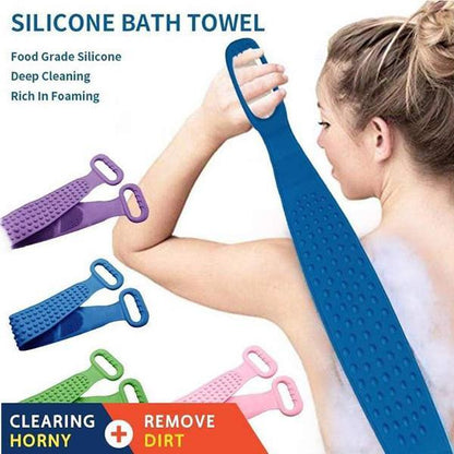 🧼💪 Cepillo de limpieza corporal de silicona HydratBath