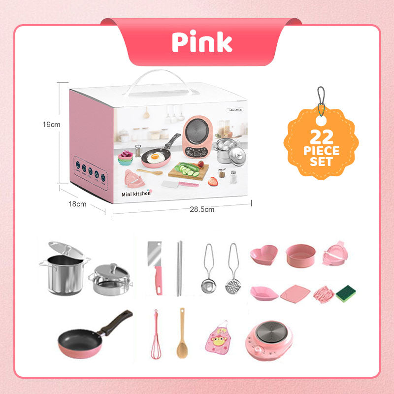 Mini juguetes de cocina para niños (22 piezas)