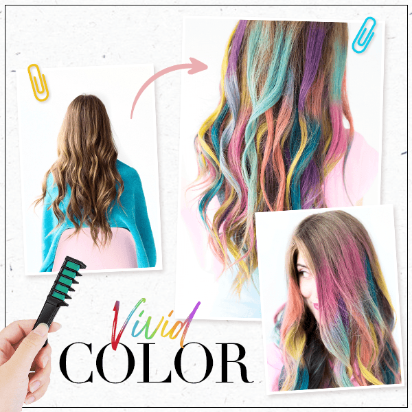 🔥Oferta especial 2025🔥Peine para teñir el cabello de un solo uso con efecto deslumbrante