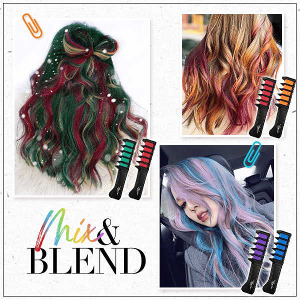 🔥Oferta especial 2025🔥Peine para teñir el cabello de un solo uso con efecto deslumbrante