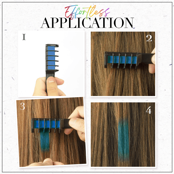 🔥Oferta especial 2025🔥Peine para teñir el cabello de un solo uso con efecto deslumbrante