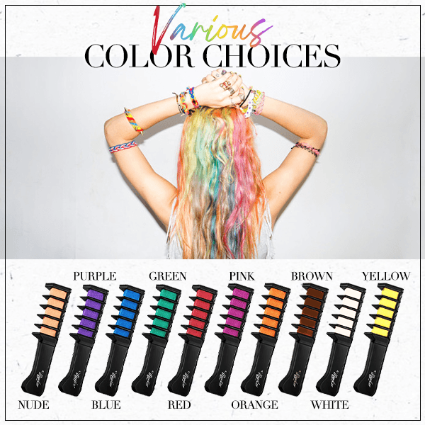 🔥Oferta especial 2025🔥Peine para teñir el cabello de un solo uso con efecto deslumbrante