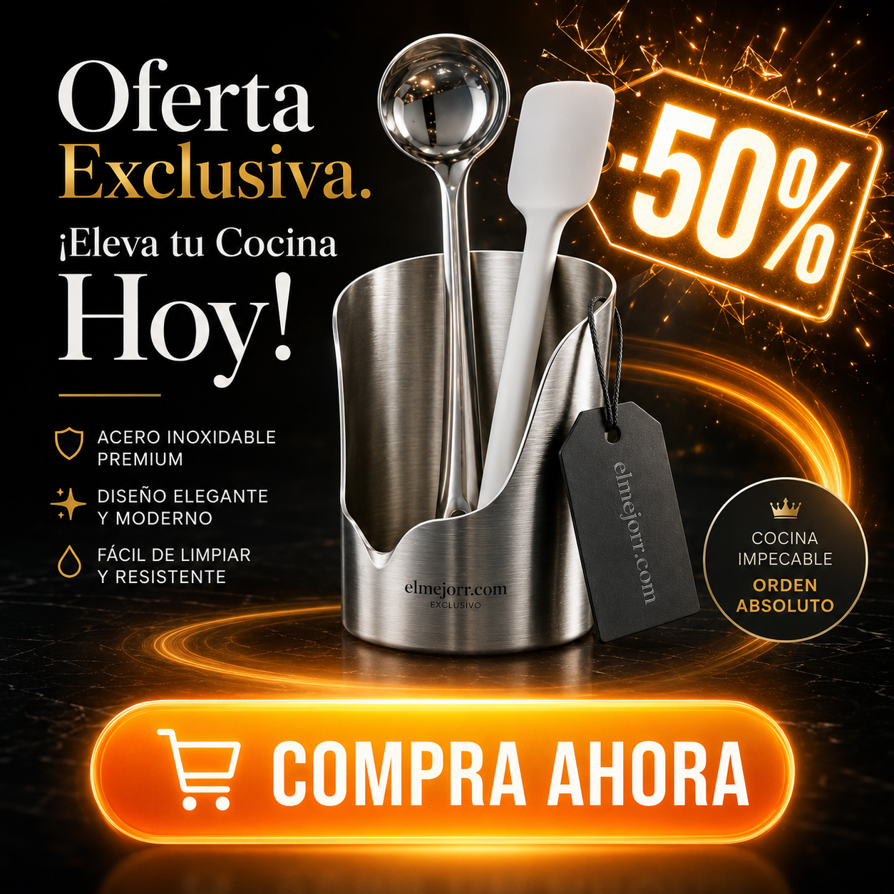 Organizador Multifuncional para Utensilios de Cocina