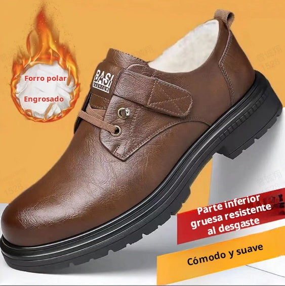 👞 60% DE DESCUENTO! ✨ Zapatos Transpirables de Cuero PU para Hombre – Estilo Retro con Suela Blanda 🌟