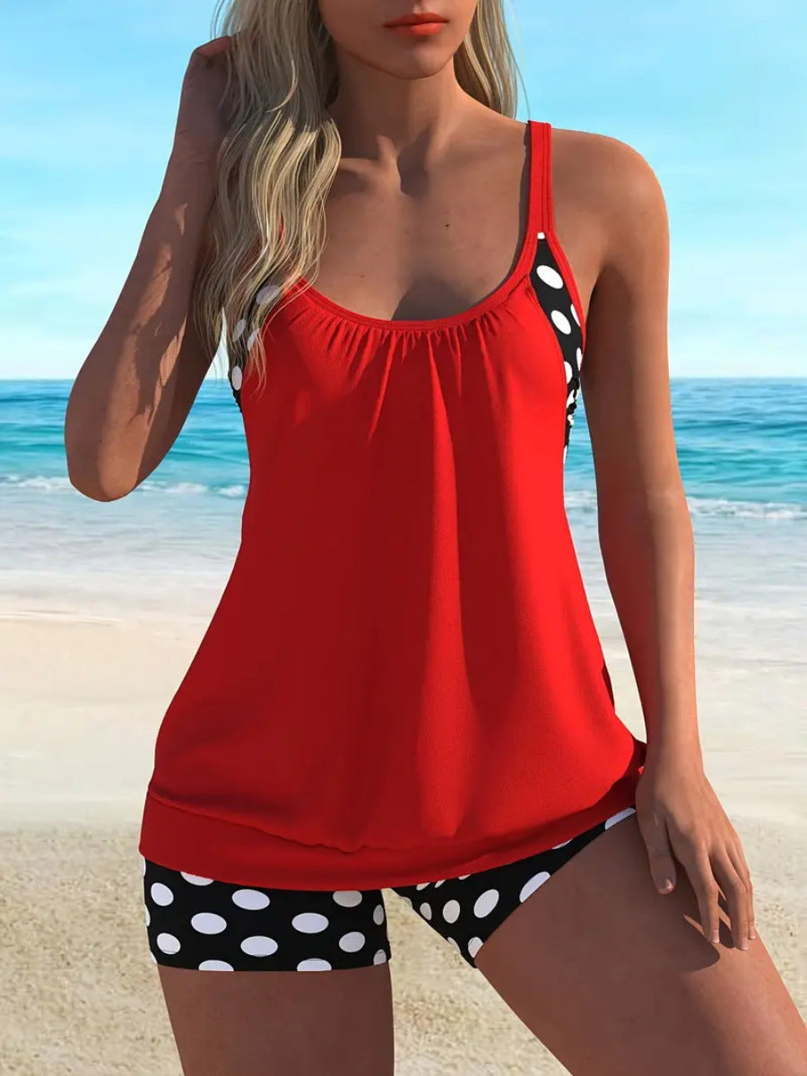 👙 🔥 ¡OFERTA POR TIEMPO LIMITADO 50% DE DESCUENTO! Bikini de Puntos – 4 Colores, Tallas S-3XL, Corte Vintage 🏖️
