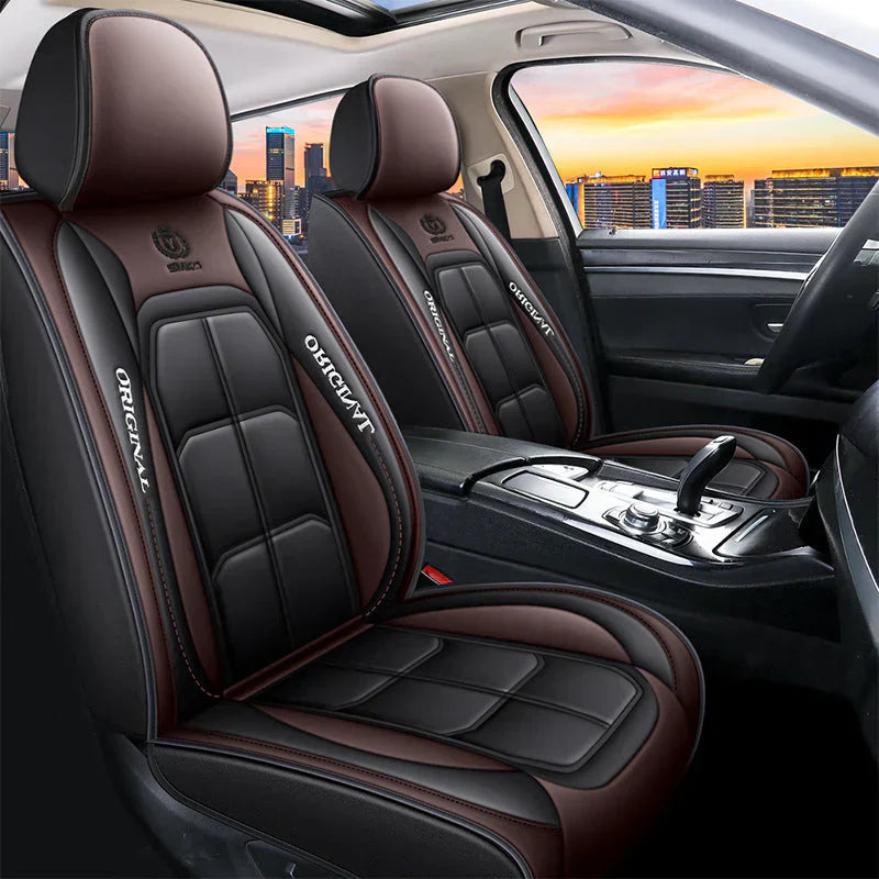 🔥🚗 Fundas para Asientos de Automóvil de Cuero PU – Ajuste Universal para Sedanes, SUV y Camionetas ✨🛋️
