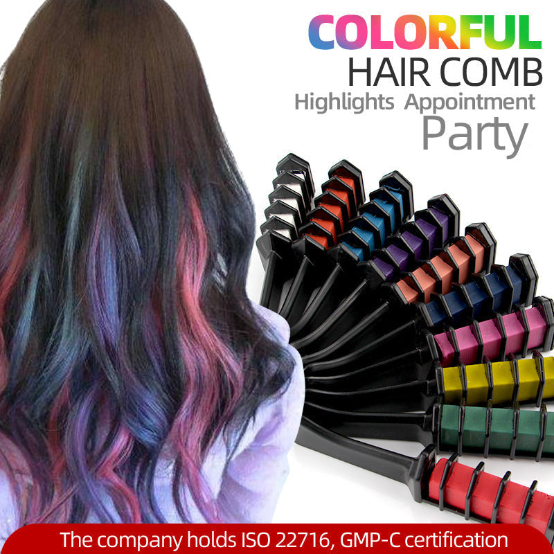 🔥Oferta especial 2025🔥Peine para teñir el cabello de un solo uso con efecto deslumbrante