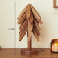 💖Venta limitada 50% de descuento💖Posavasos aislantes Posavasos de madera maciza con forma de árbol de Navidad