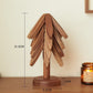 💖Venta limitada 50% de descuento💖Posavasos aislantes Posavasos de madera maciza con forma de árbol de Navidad