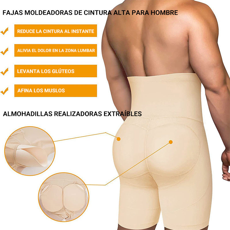 Fajas moldeadoras de cintura alta para hombre - COMPRA 2 ENVÍO GRATIS