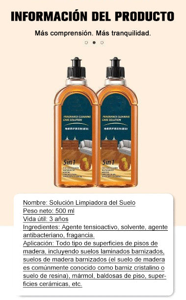 Limpiadores de suelo, descontaminantes y desodorantes de doble acción, protegiendo el acabado natural del suelo