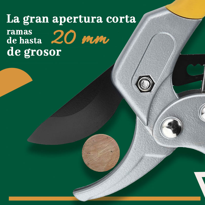 Tijeras de podar que ahorran trabajo en jardinería