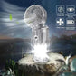 Linterna LED portátil para camping con ventilador