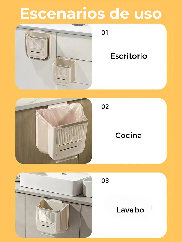 Cubeta de basura colgante para residuos de cocina
