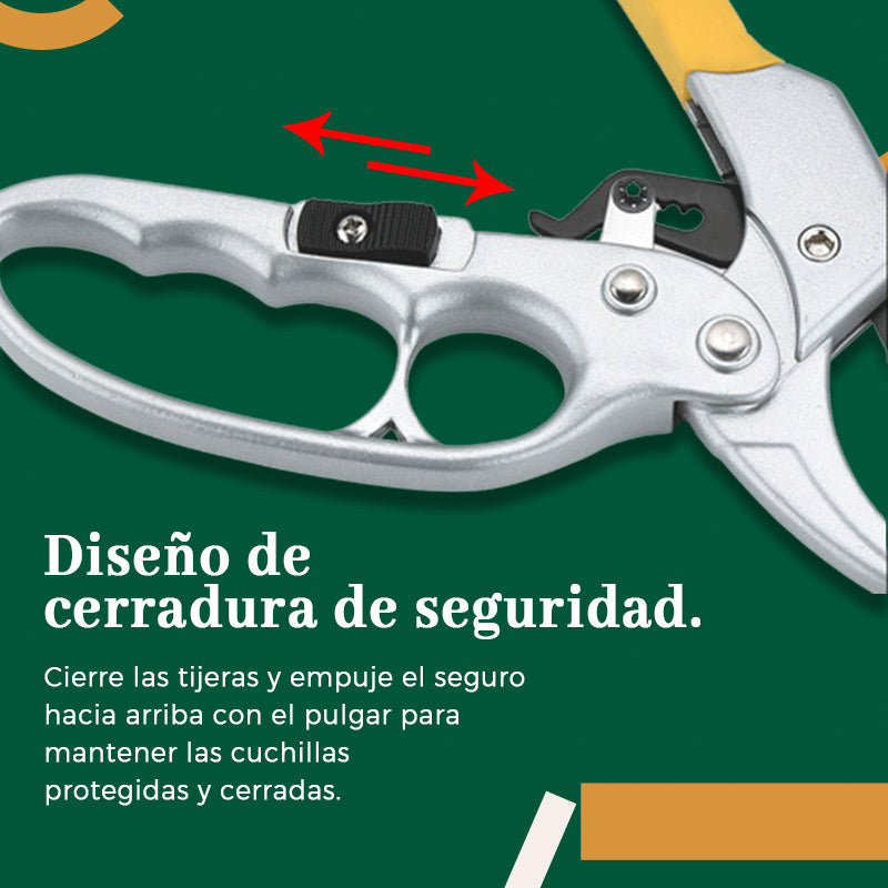 Tijeras de podar que ahorran trabajo en jardinería