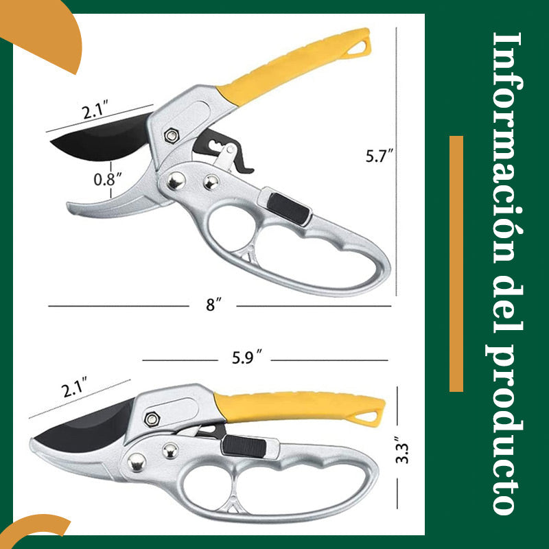 Tijeras de podar que ahorran trabajo en jardinería