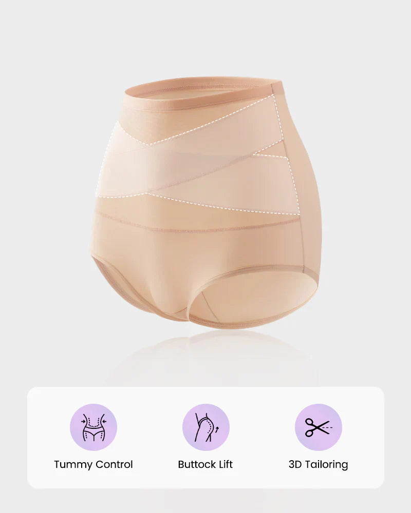 🌸 ¡Último día a precio especial 29.99$! 🔥Compra 1 y llévate 1 gratis🎁Bragas moldeadoras de cintura alta cruzada para tallas grandes
