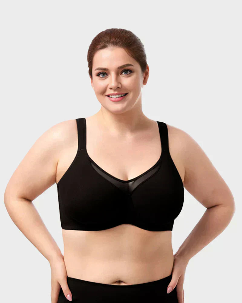🏆 ¡Precio especial de último día: 9,99 £! 💐 Sujetador elegante, transparente y de cobertura total para mujer, tallas grandes.