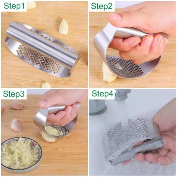 Prensa de ajo de acero inoxidable (oferta por tiempo limitado)