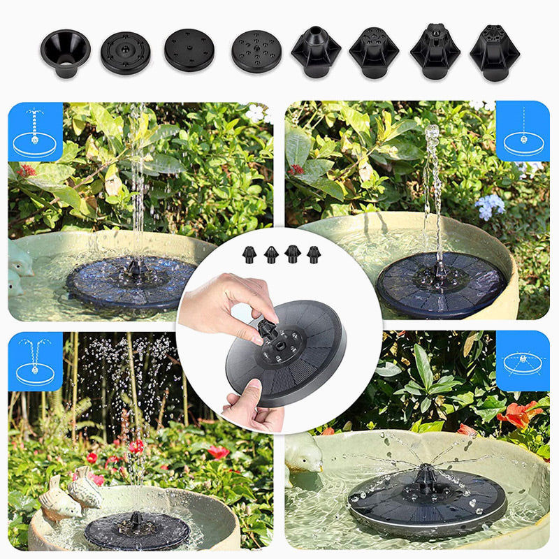 Fuentes flotantes solares - Ilumine instantáneamente su jardín (49% DE DESCUENTO)