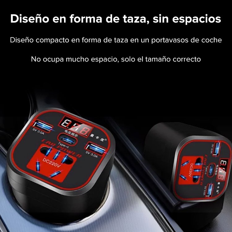 Inversor de Coche con [Alta Potencia de Salida]