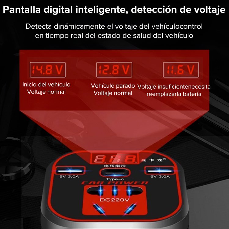 Inversor de Coche con [Alta Potencia de Salida]