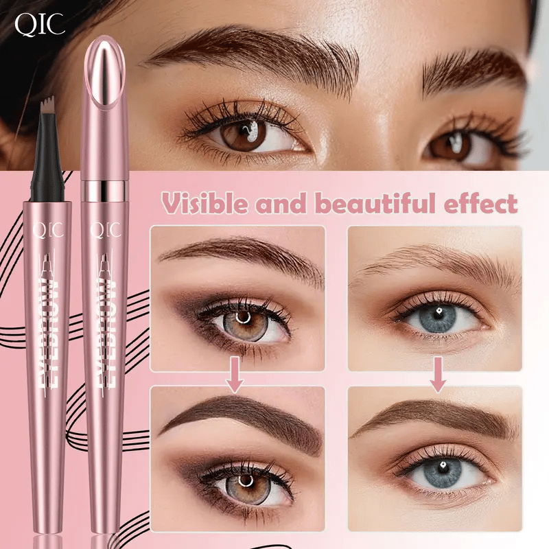 🔥¡Oferta imperdible 2026!⏰💞¡Más de 50 mil unidades vendidas!💥✨Lápiz de cejas 3D de aspecto natural: su punta de 4 puntas crea trazos naturales que imitan el vello. Resistente al agua, a las manchas y dura 24 horas.