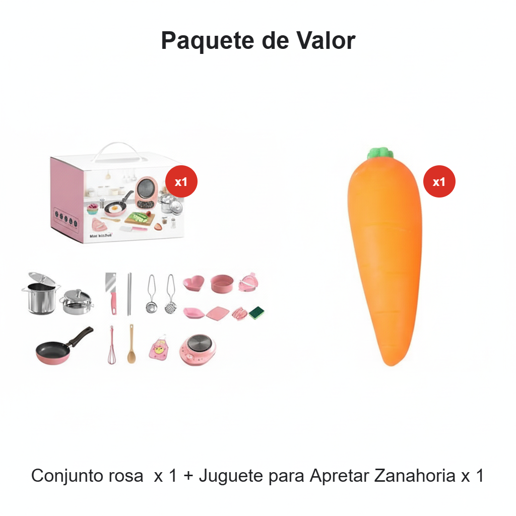 Mini juguetes de cocina para niños (22 piezas)
