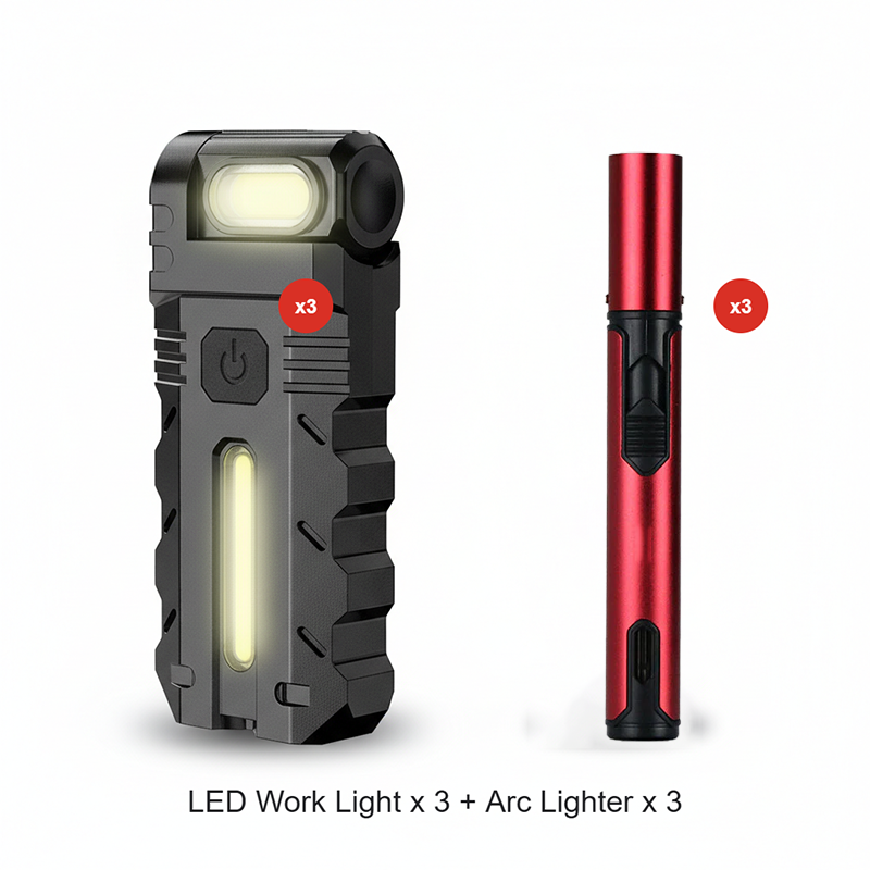 LINTERNA DE TRABAJO LED CON CABEZAL GIRATORIO DE 180°
