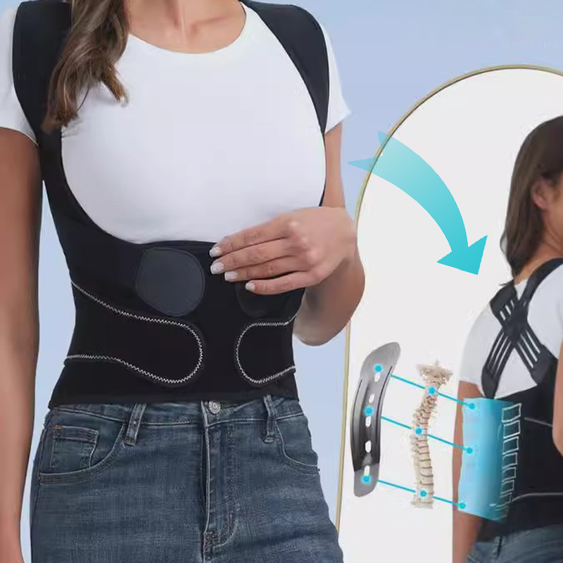 🚹 ¡OFERTA POR TIEMPO LIMITADO 50% DE DESCUENTO! 🦾 Corrector de Postura Universal – Soporte Ajustable, 4 Barras, Tallas S-XL ✨