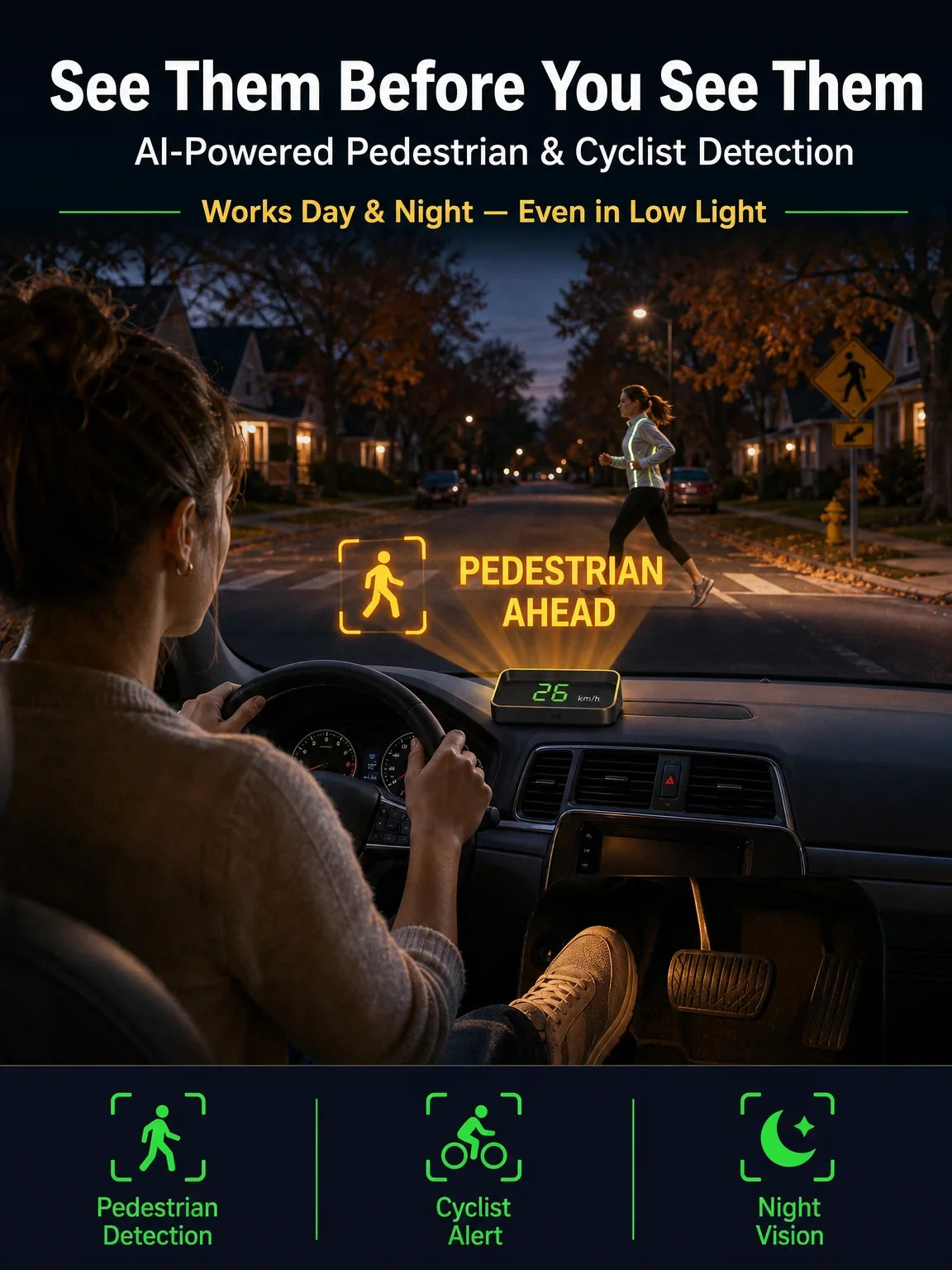 Universal GPS Car Speedometer Head-Up Display