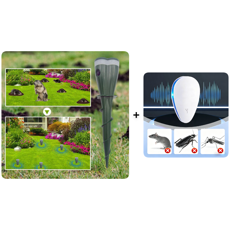 🌸Venta de Primavera 45% OFF🌸 Repelente de Topos de Tornillo Solar a Prueba de Agu