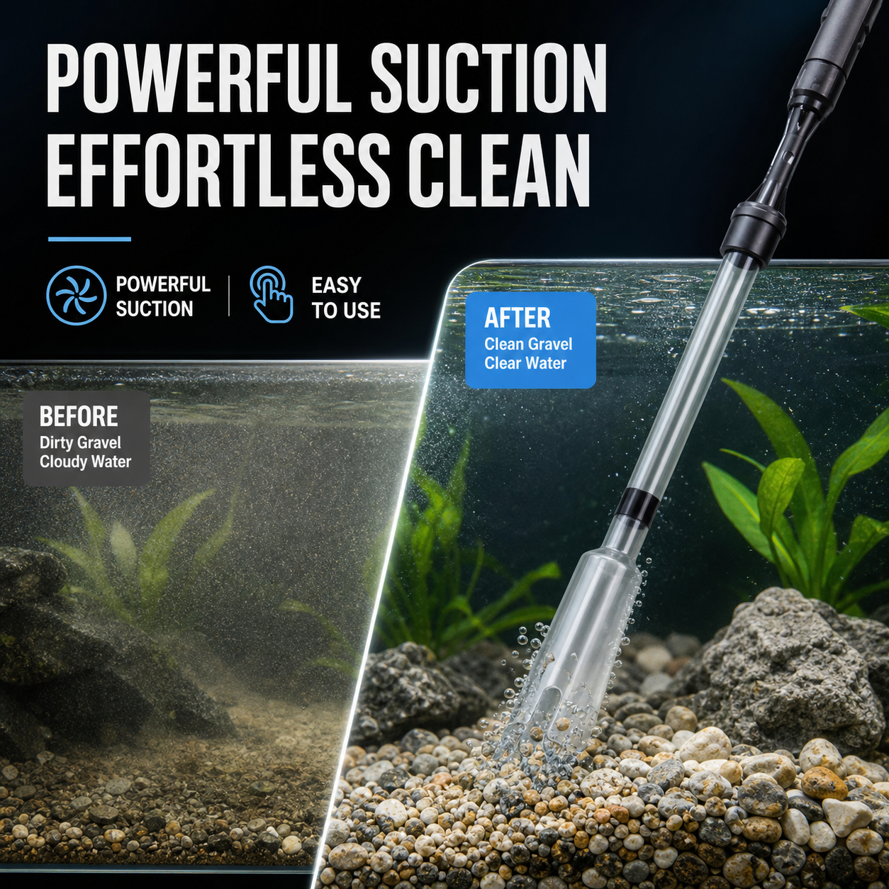🔥 51% de descuento | Limpiador Eléctrico de Grava para Acuario