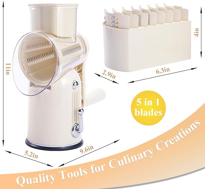🧑‍🍳Artefacto de cocina - 49% de descuento🥳Picadora de alimentos 5 en 1