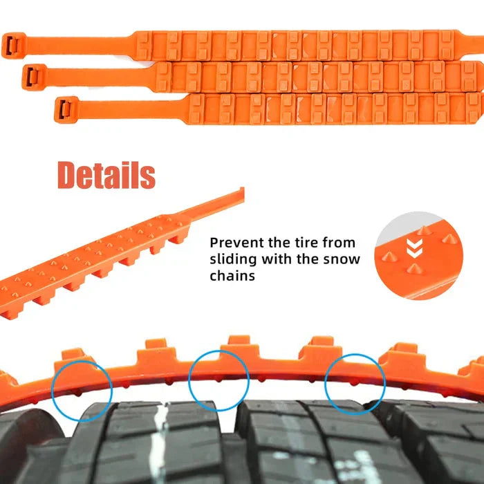Cadenas de nieve antideslizantes para auto