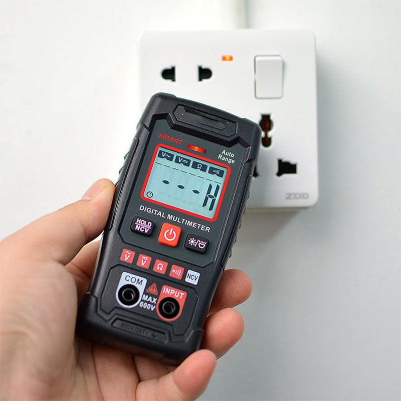 🔧⚡️ ¡Multímetro inteligente anti-quemaduras! Medidor de 4000 cuentas con rango automático y capacidad de medición de cero fallos en la palma de la mano ✨