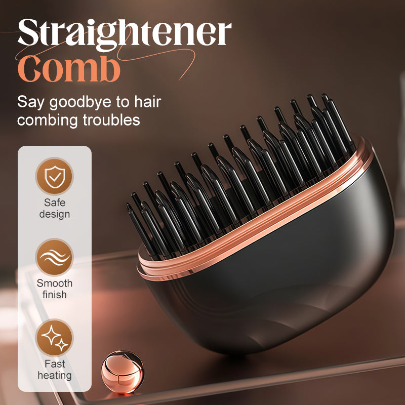 Mini peine alisador de pelo inalámbrico